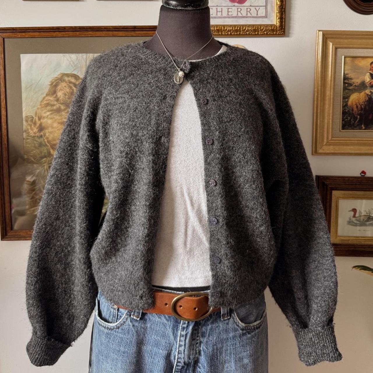 Charcoal grey slouchy cardigan (S/M)