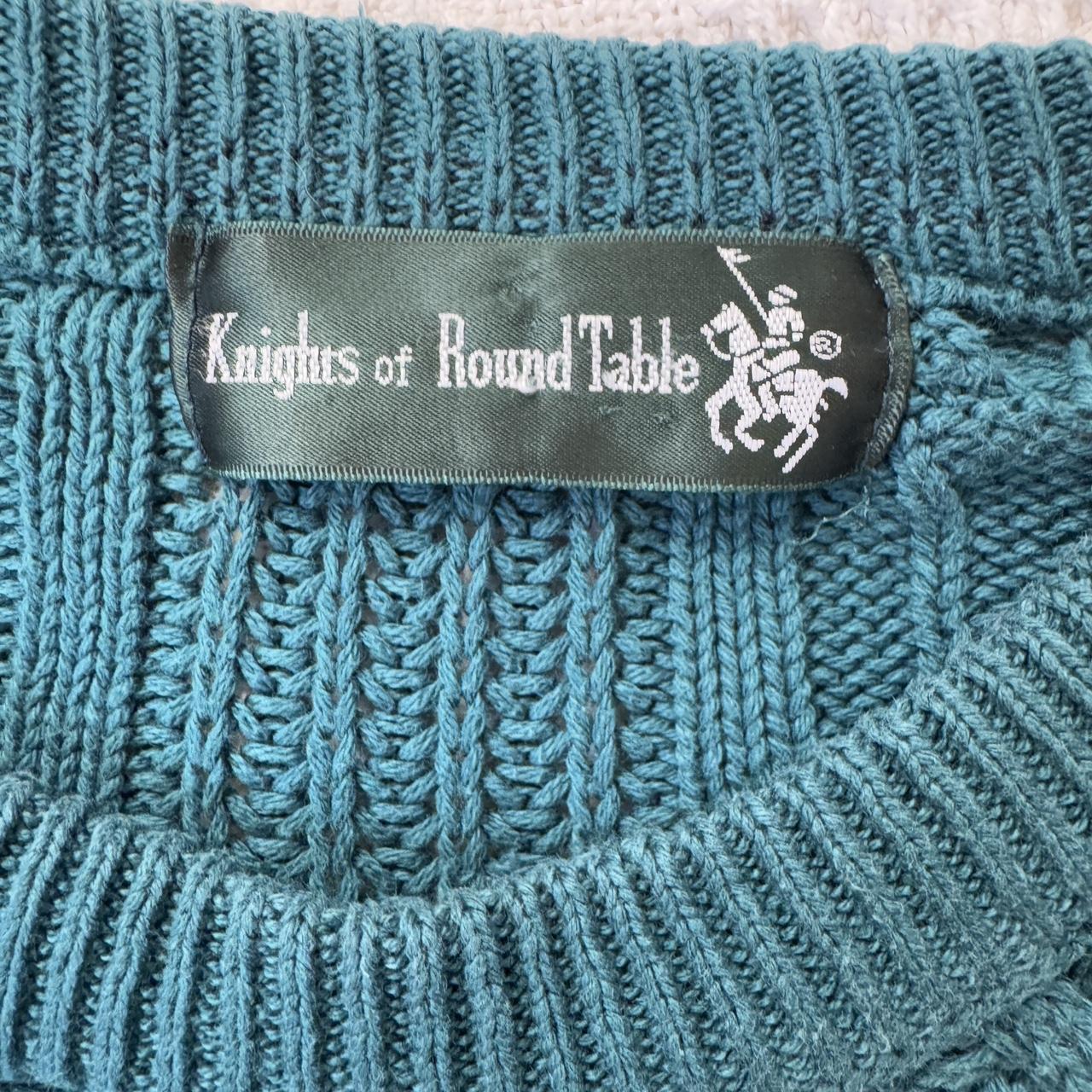 Green oversized cable knit (XL)