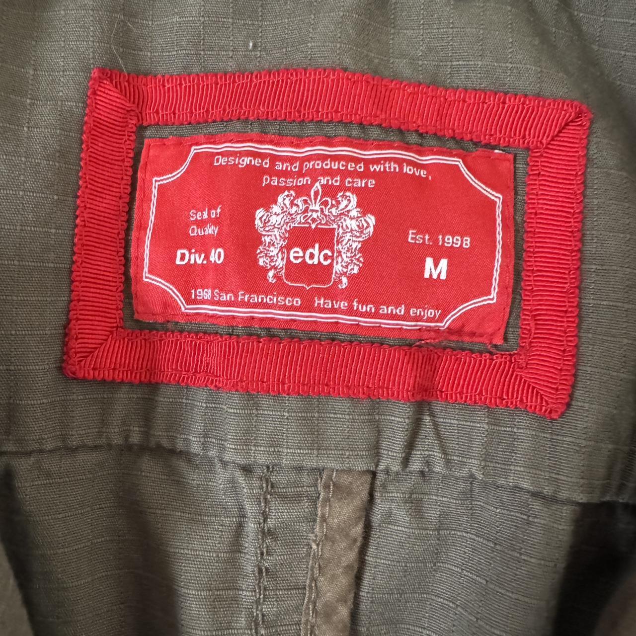 Earthy brown y2k cargo jacket (M)