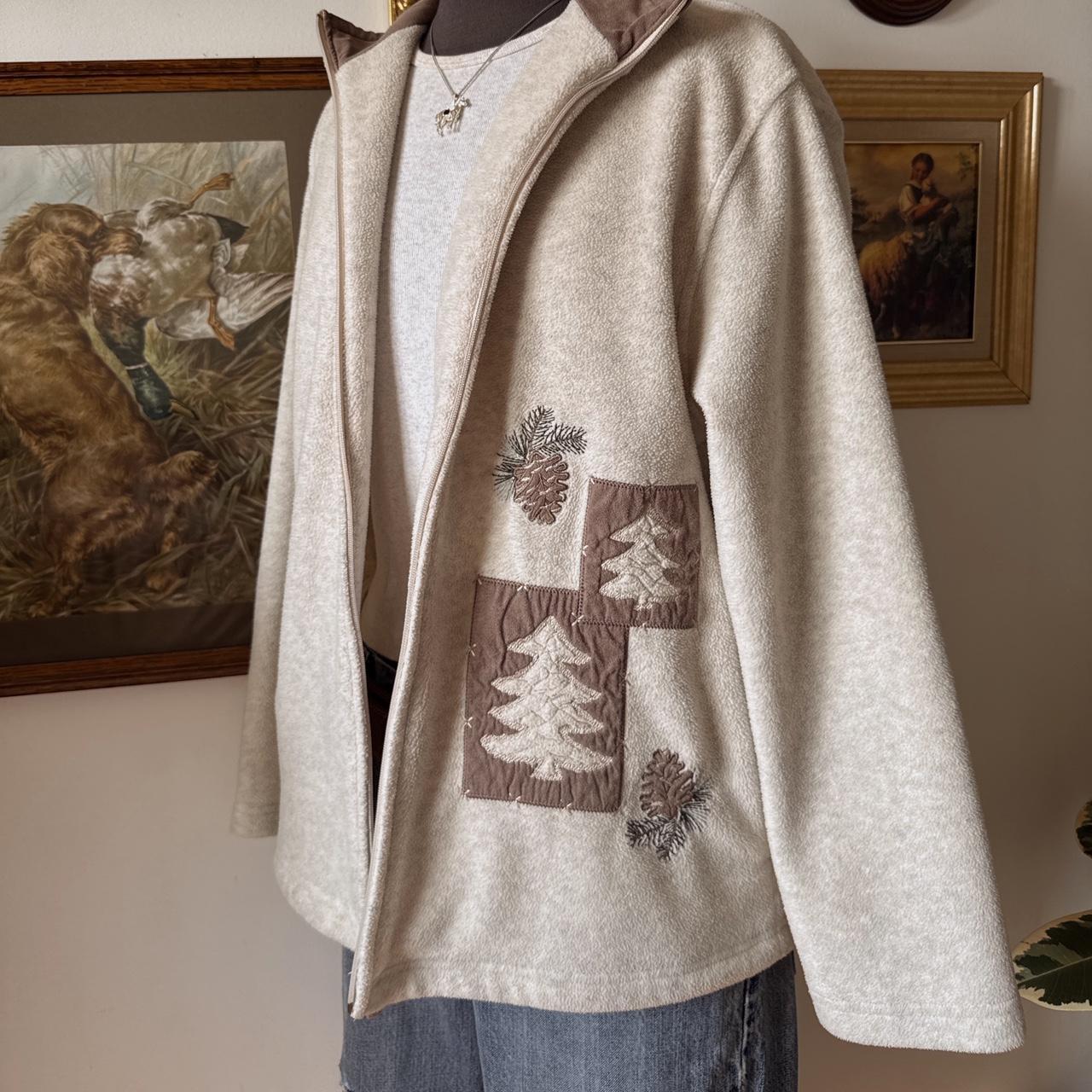 Cream autumnal fleece (L)