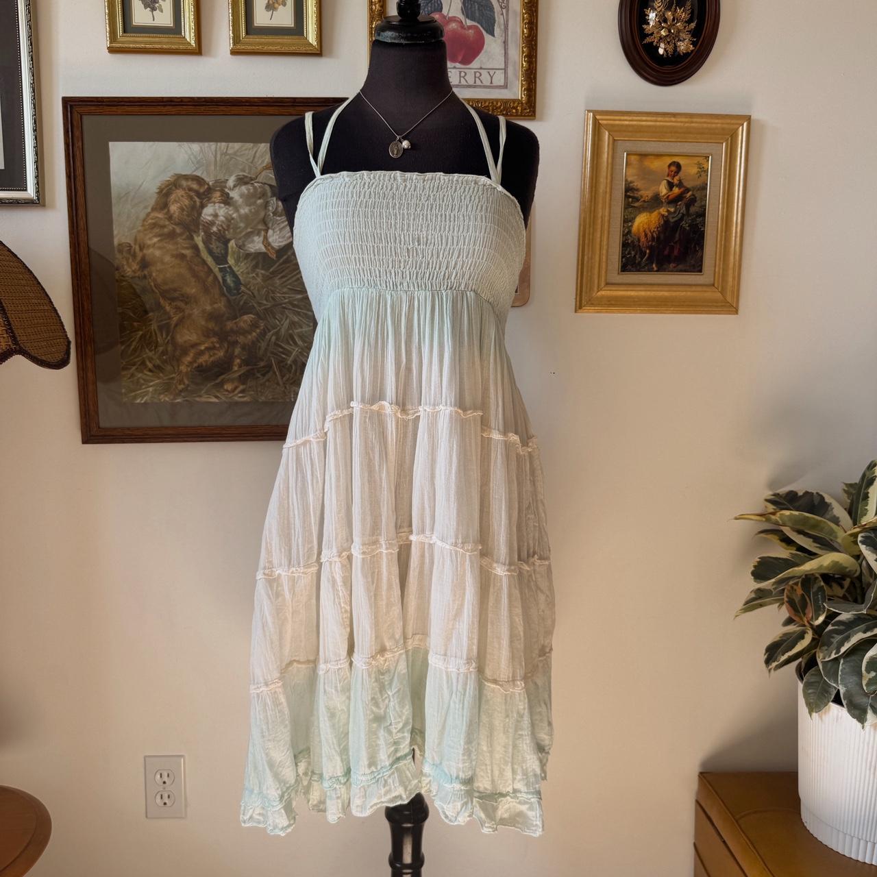 Ocean mist boho summer dress (S)