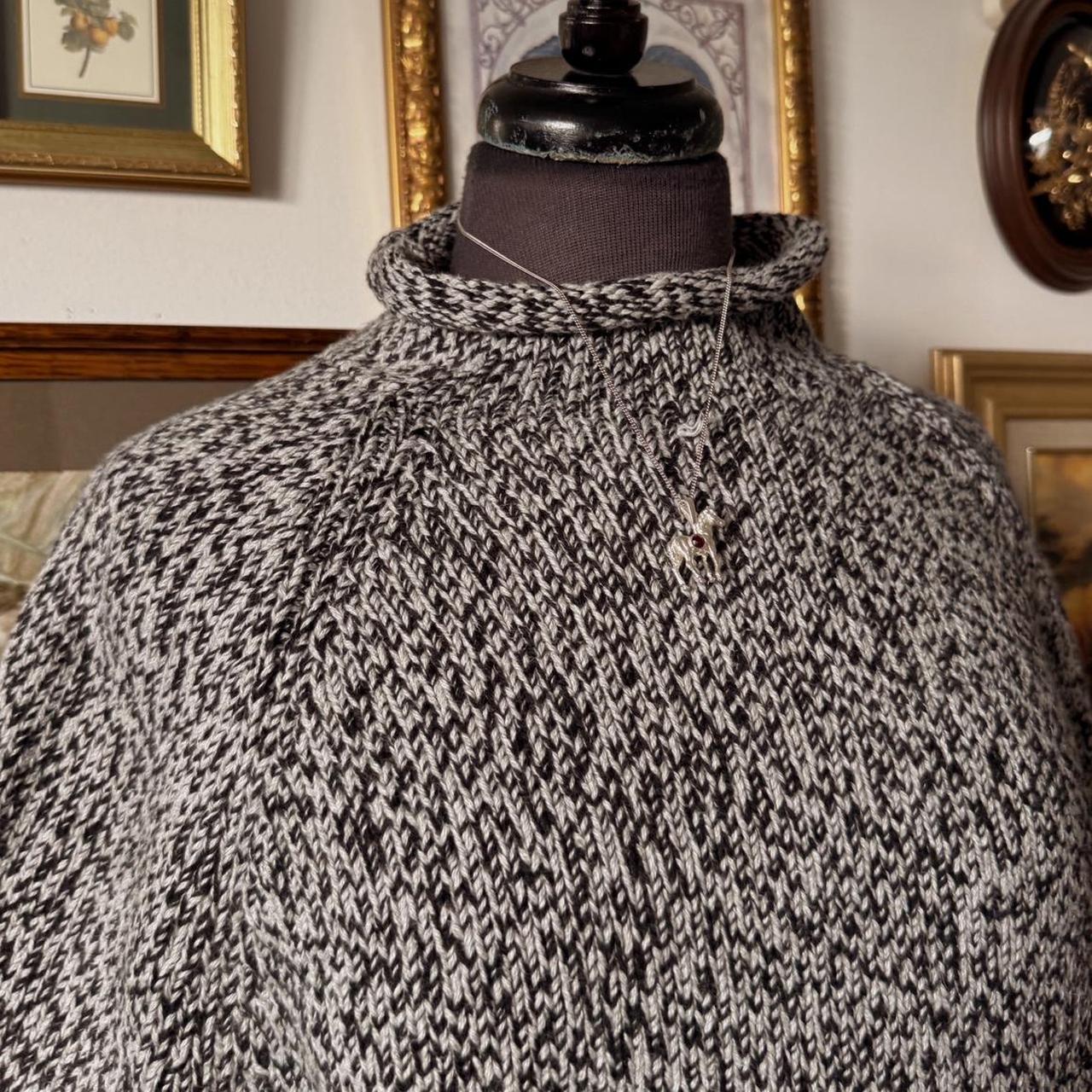 Roll neck cotton sweater (S)
