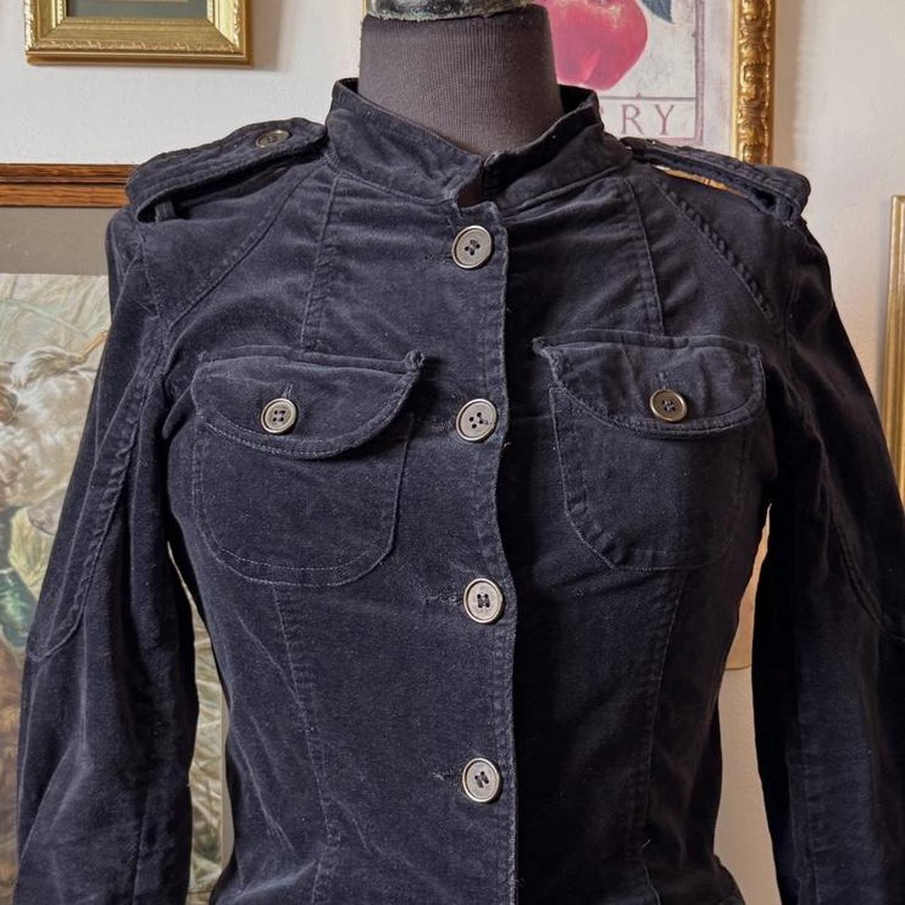Y2K navy utility jacket (S)