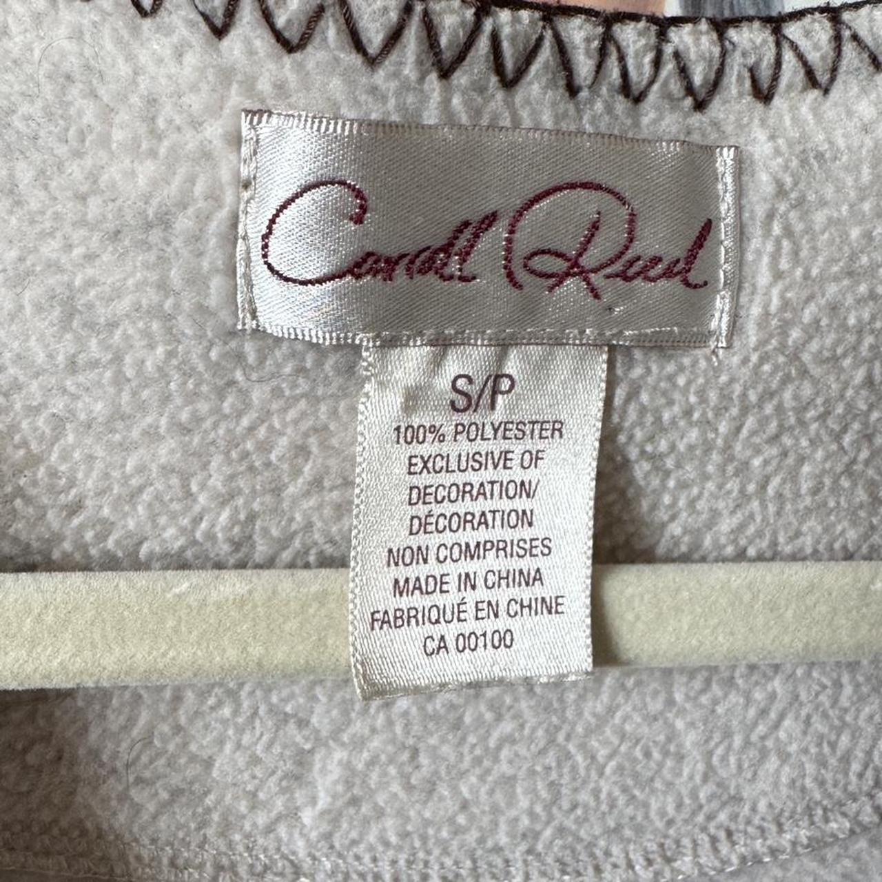 Cream embroidered cottage fleece (S)
