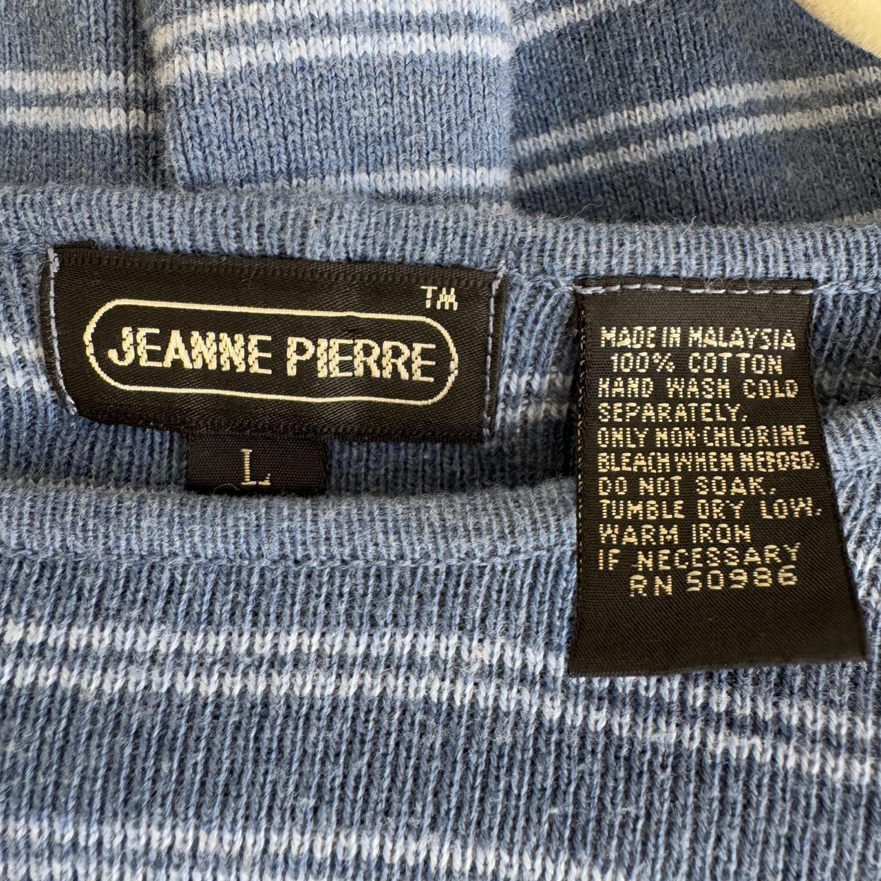 Blue striped knit longsleeve (L)