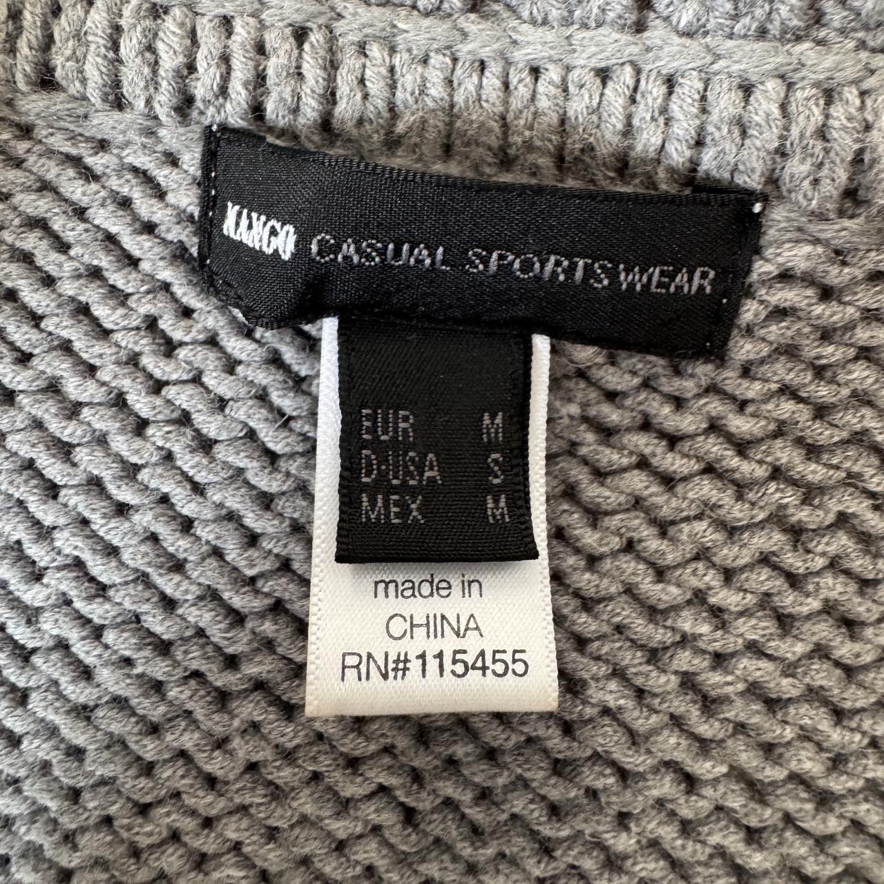 Grey cable knit shrug cardigan (S)