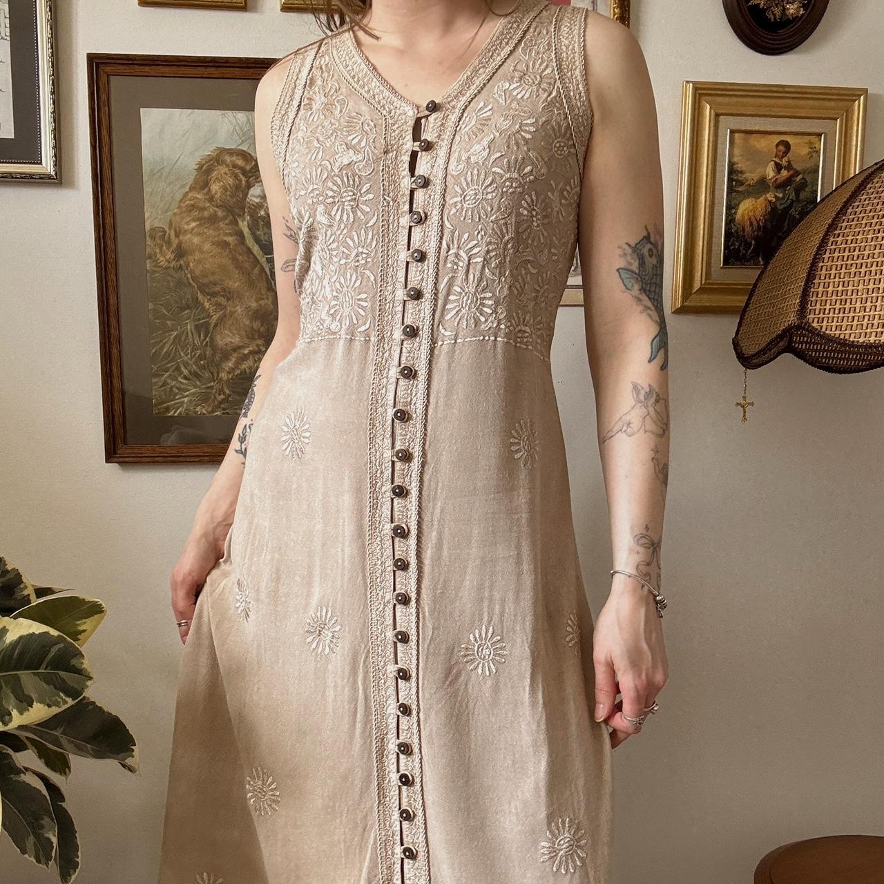 Fairy embroidered maxi dress (XL)