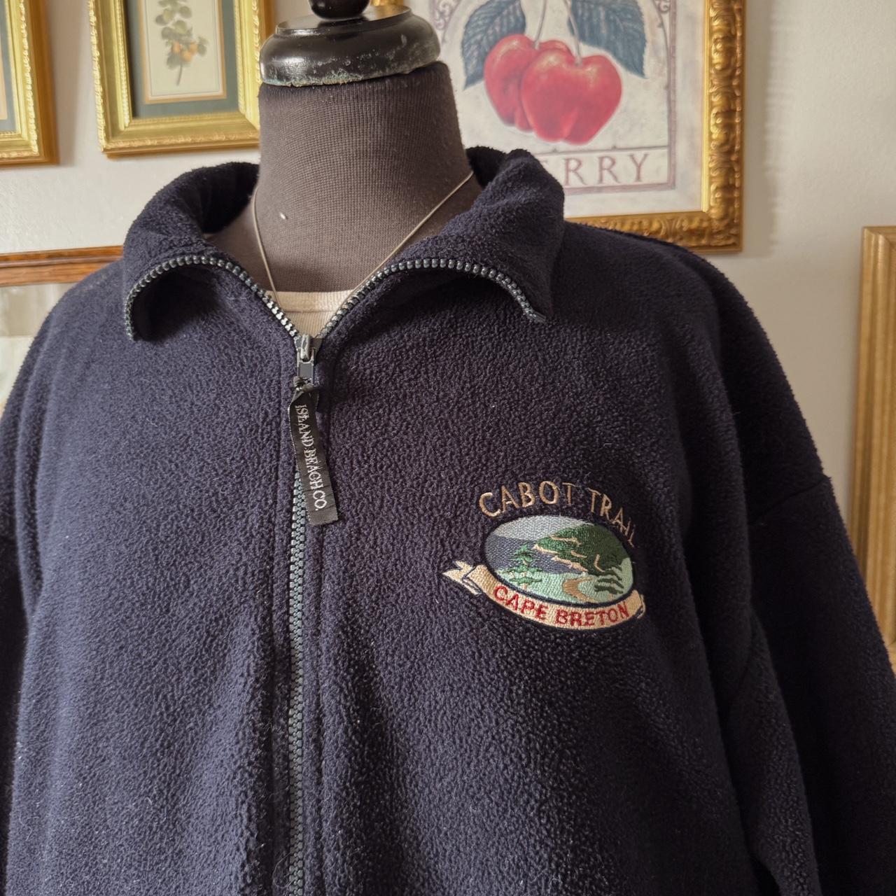 Navy oversized fleece zip up (XL)