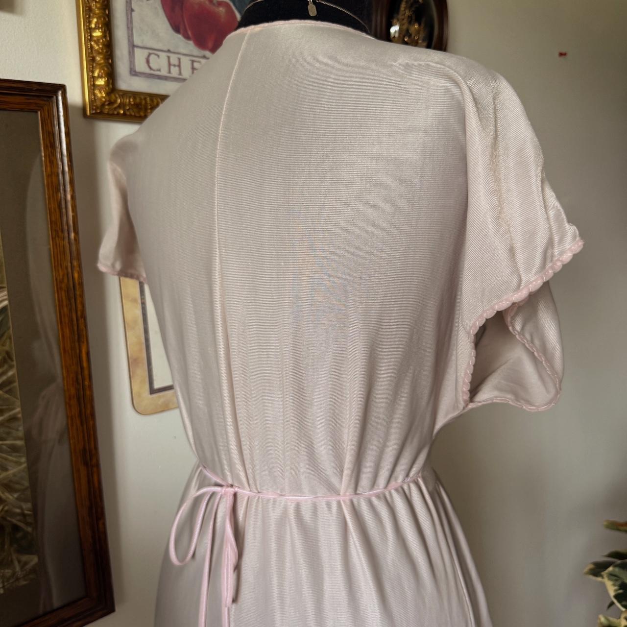 Pink satin lace dress (S/M)