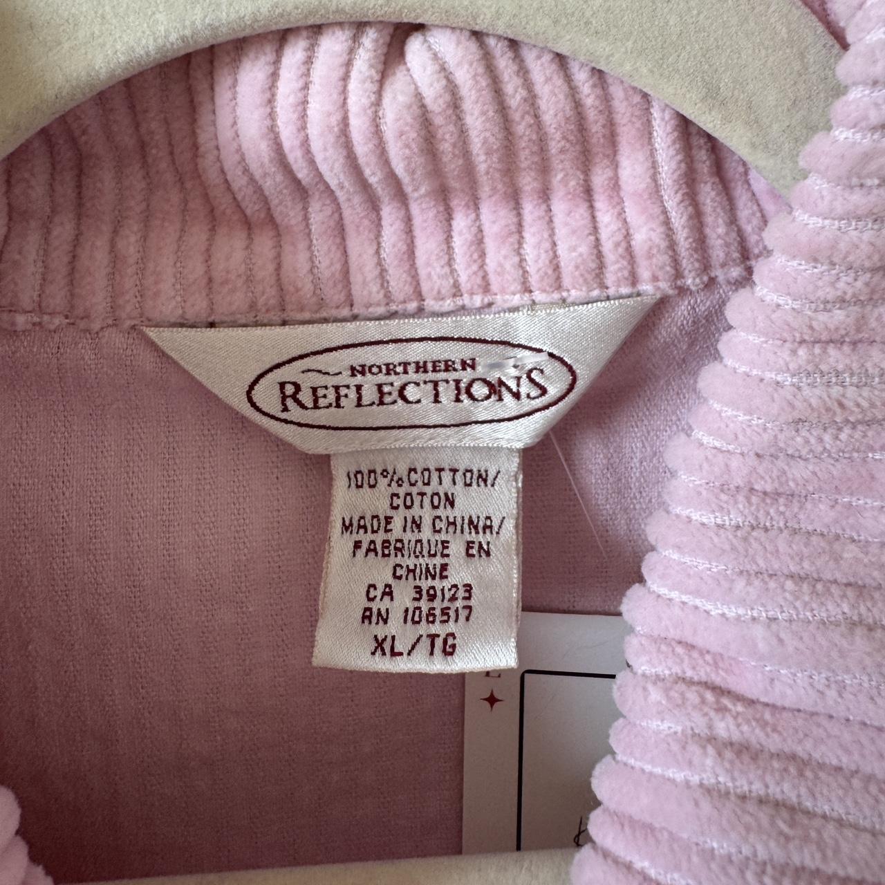 Pink corduroy zip-up jacket (XL)
