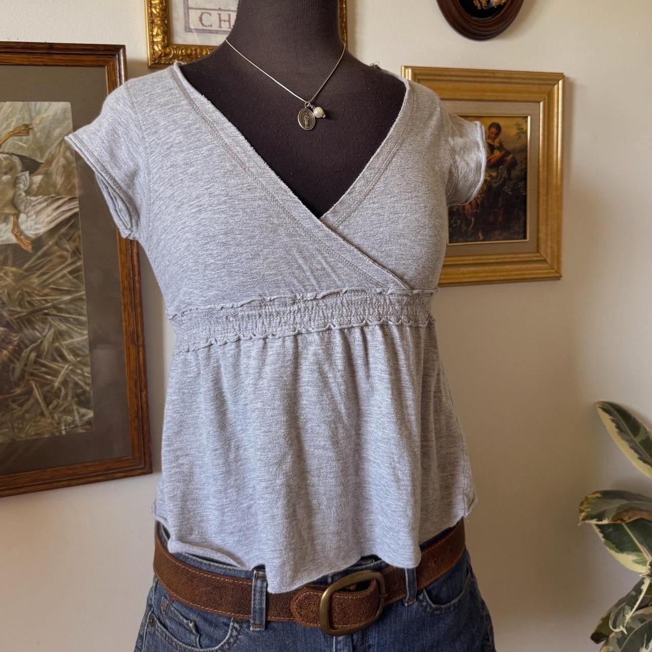 Grey babydoll tee (S/M)