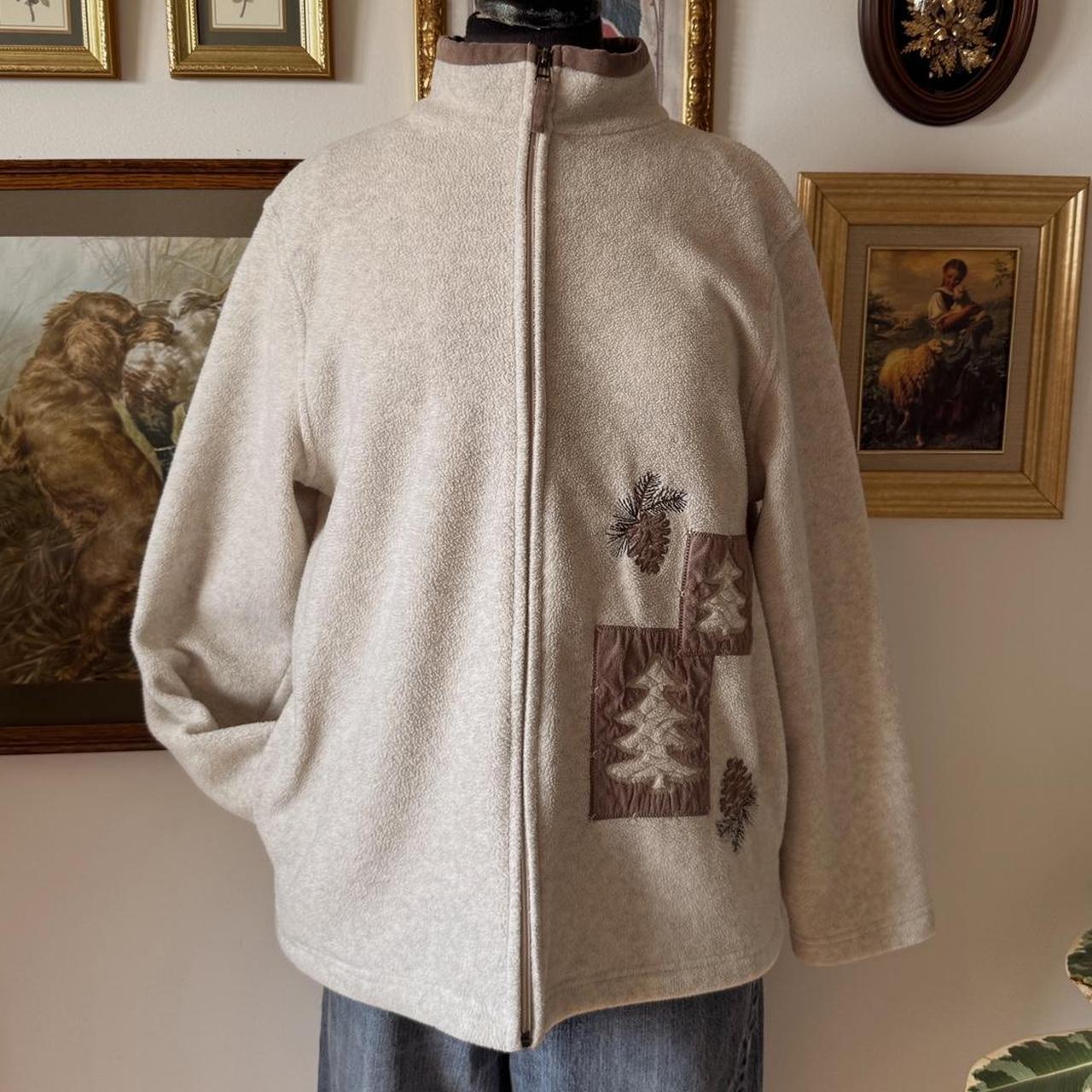 Cream autumnal fleece (L)