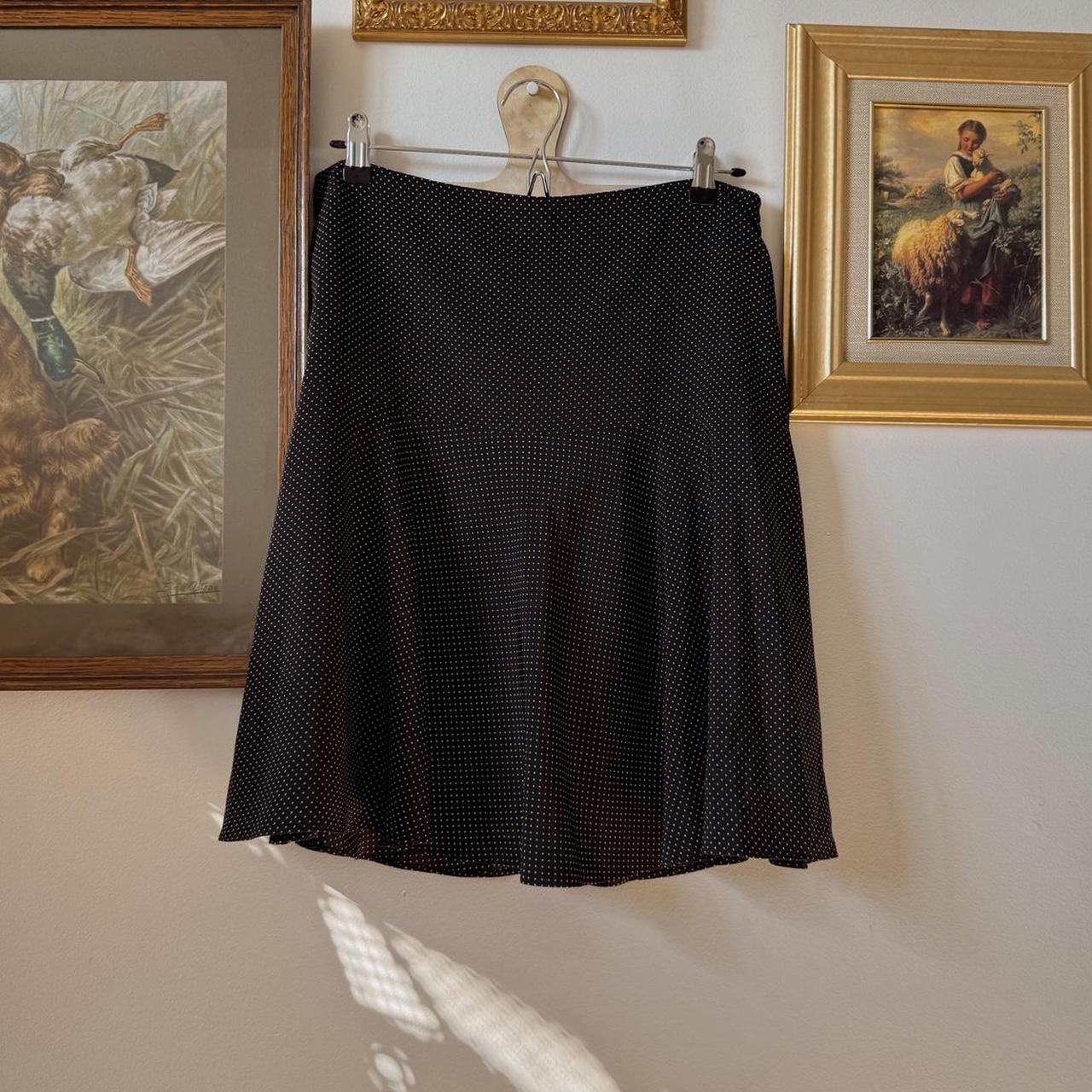 Y2K polka dot midi skirt (S)