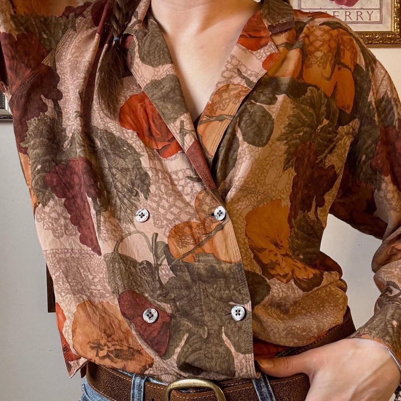 Vintage fruits blouse (M)