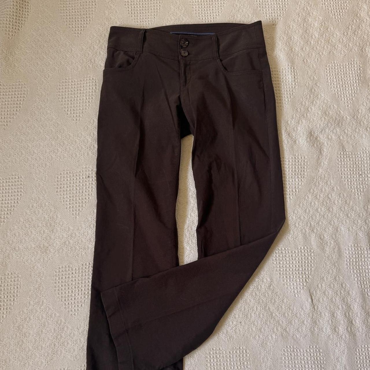 Low rise brown trousers (S)