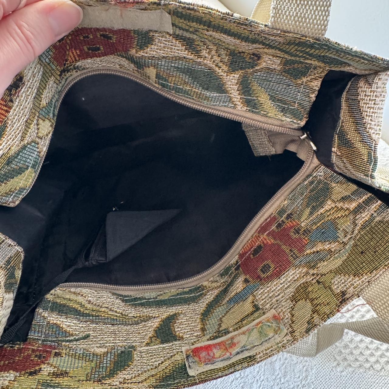 Ladybug tapestry tote bag