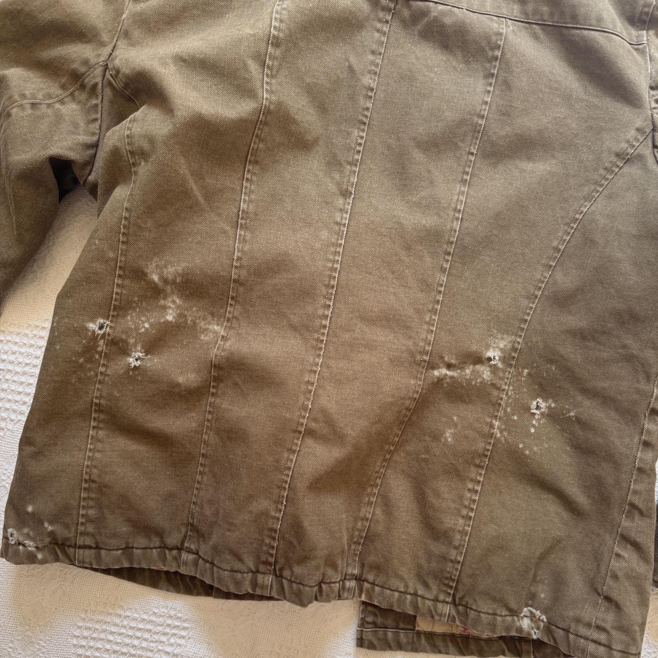 Y2K grunge khaki jacket (M)