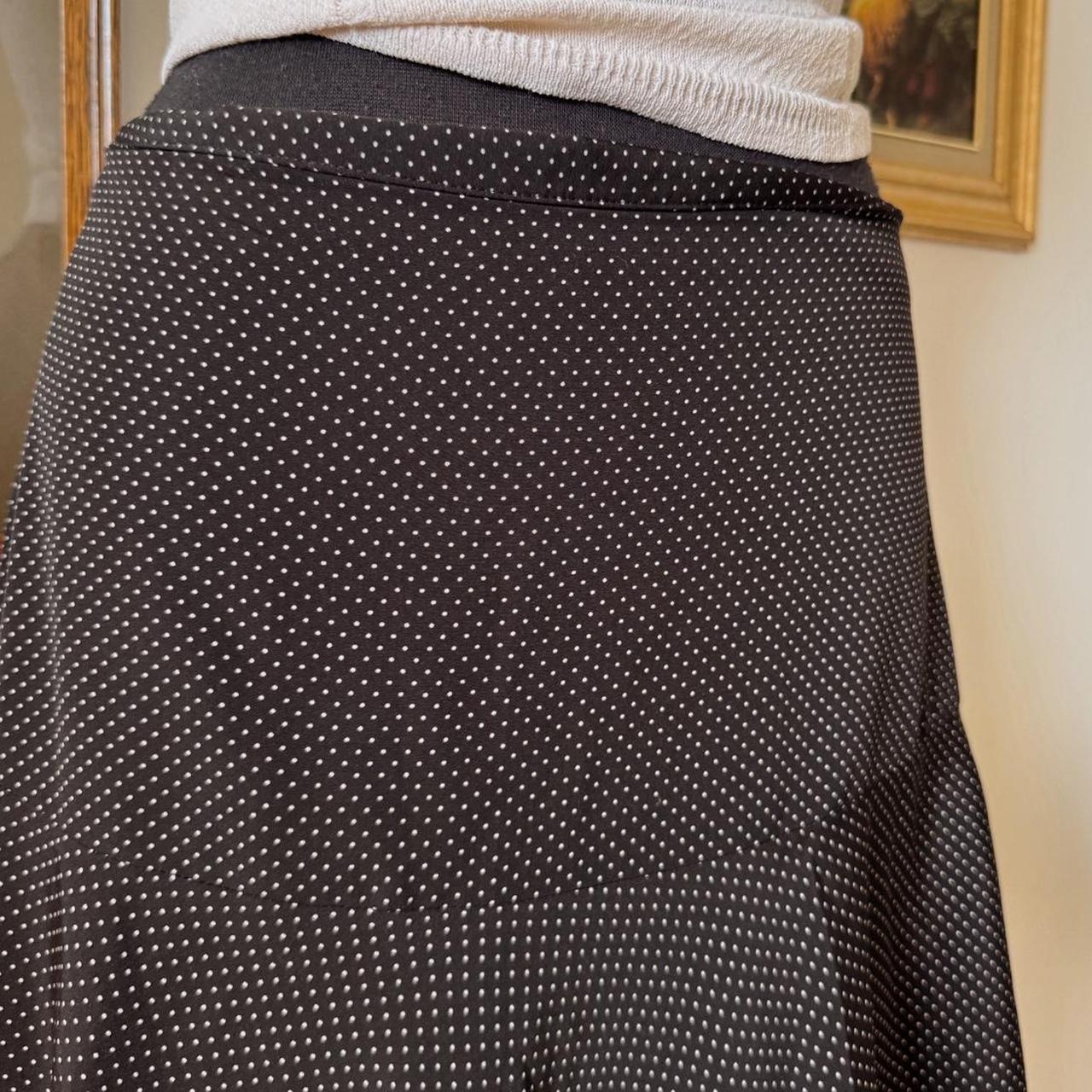 Y2K polka dot midi skirt (S)