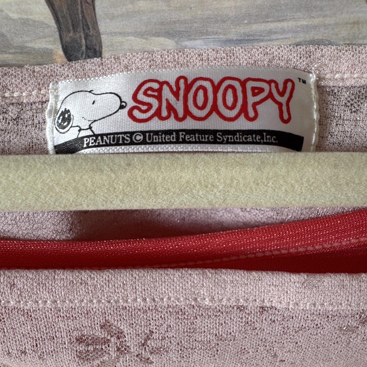 Pink snoopy lace top (M)
