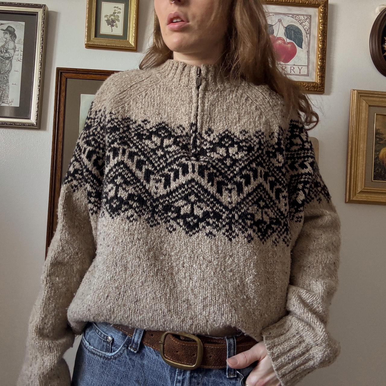 Cabincore quarter zip knit (XL)