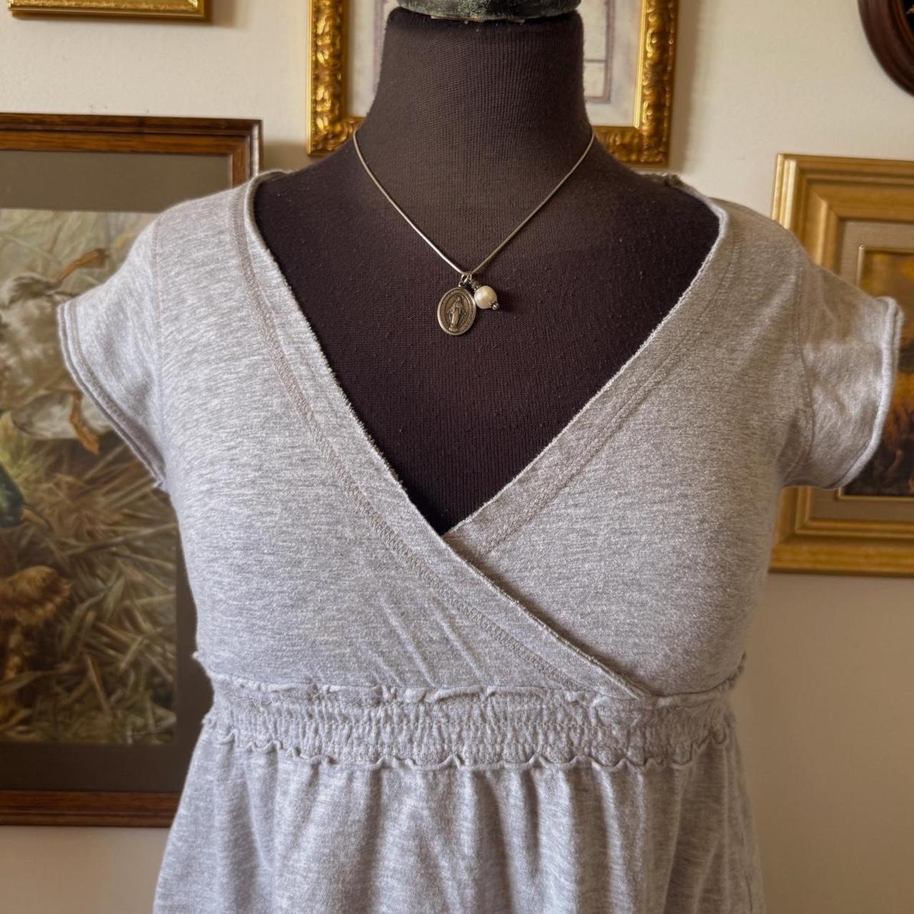 Grey babydoll tee (S/M)