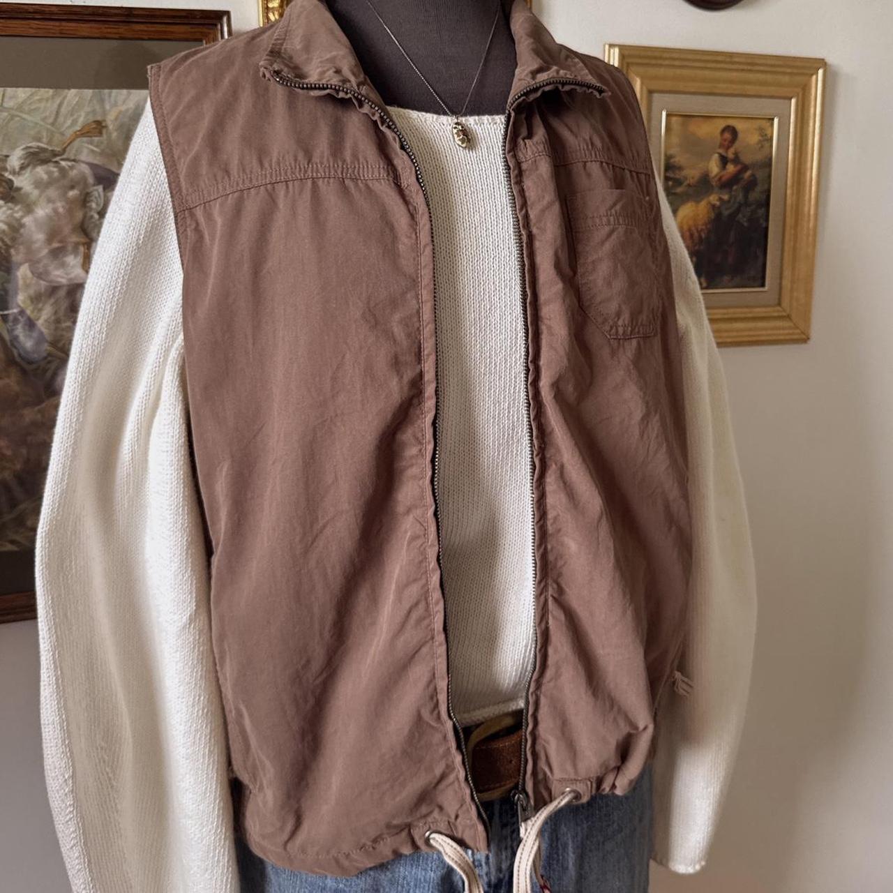 Earthy brown utility vest (M)