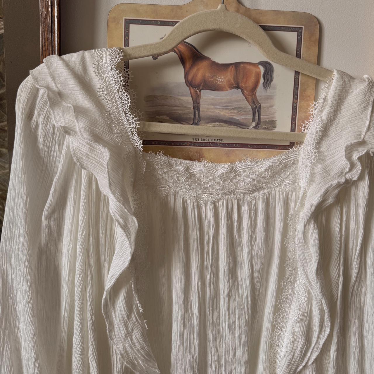 White lace babydoll blouse (S)