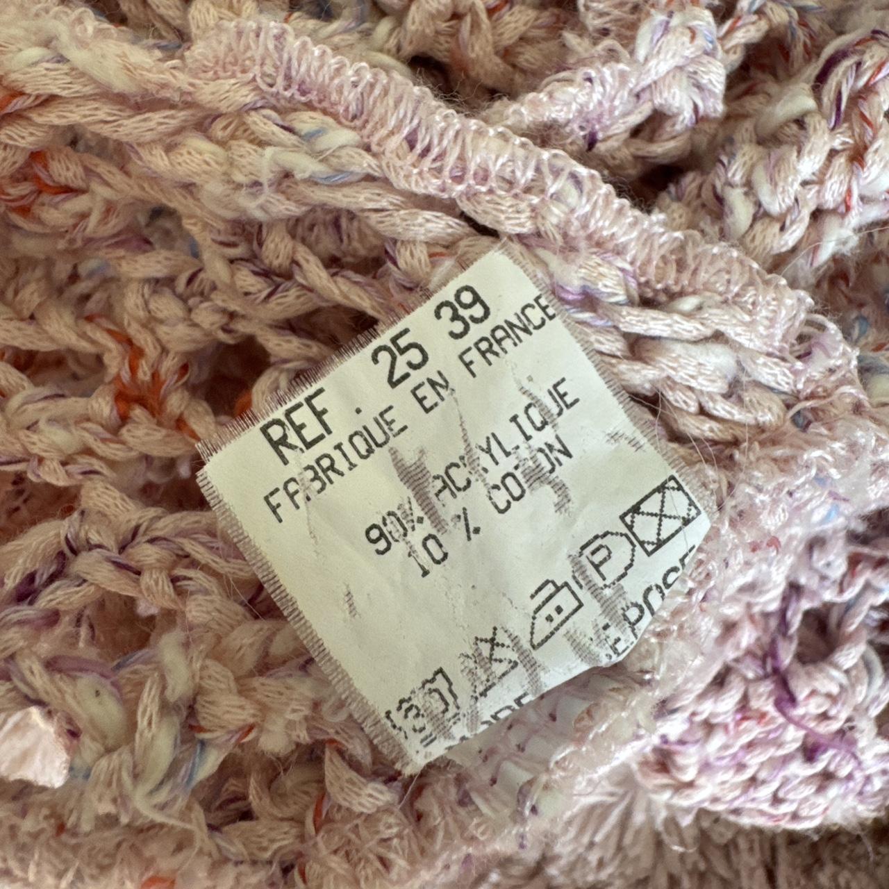 Pink crochet fairy knit top (S)