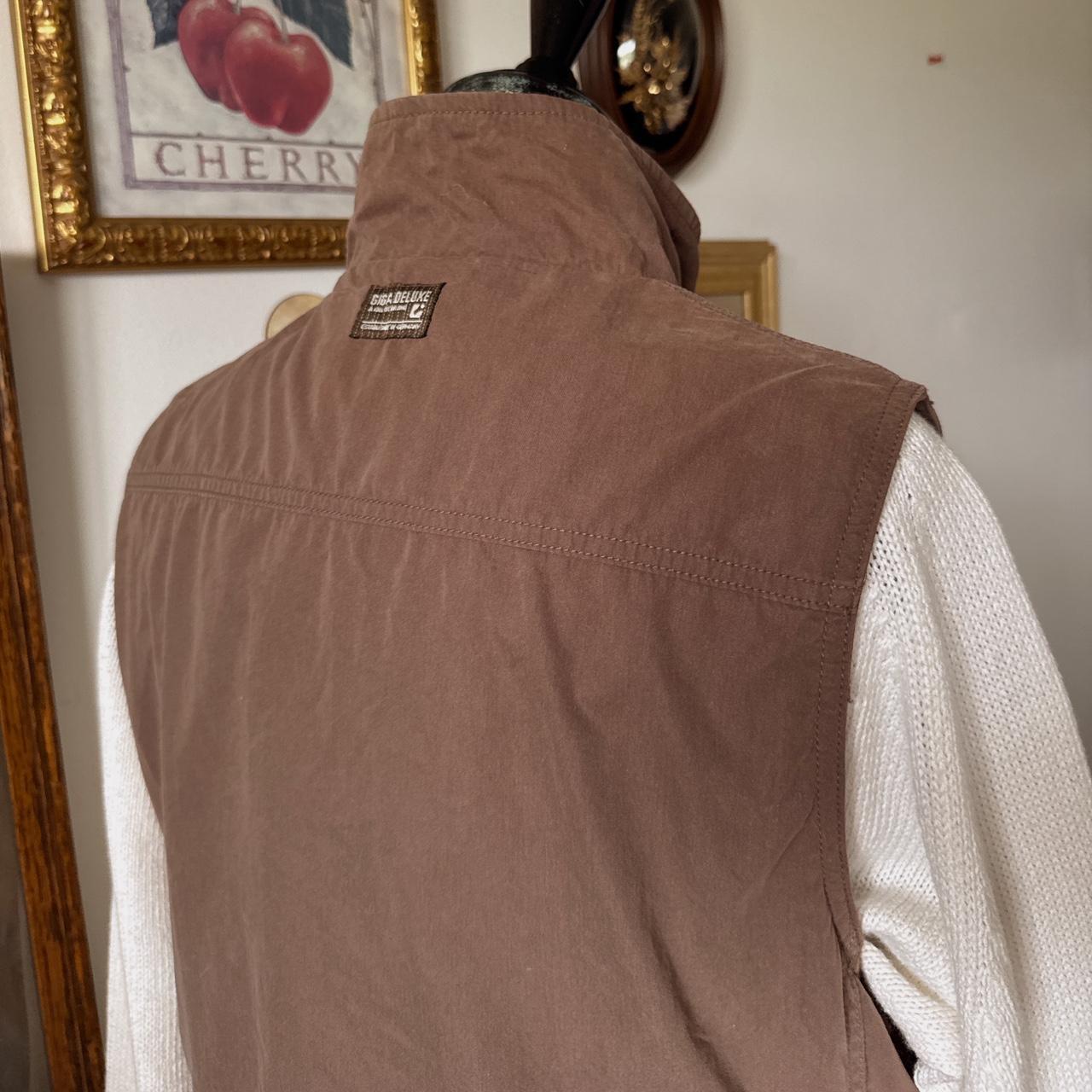 Earthy brown utility vest (M)
