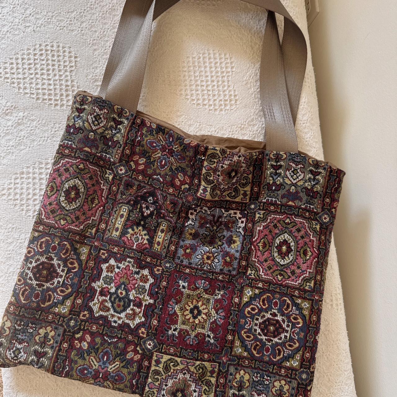 Boho tapestry tote bag