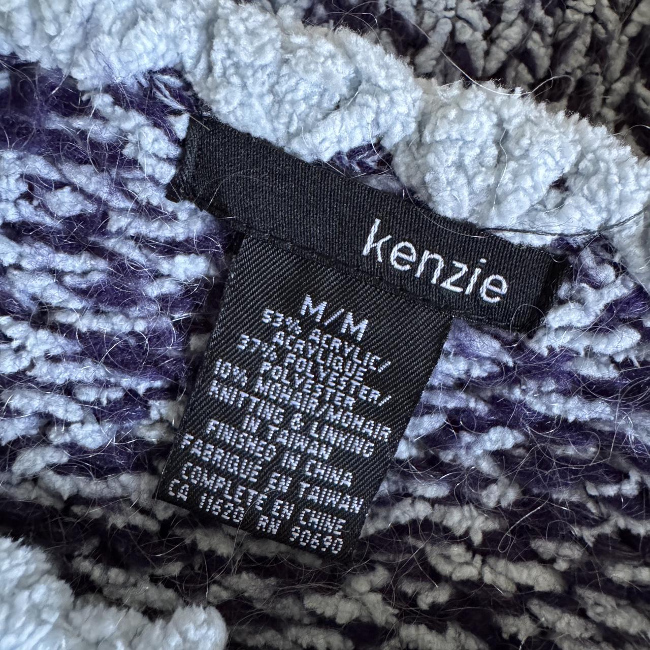 Blue knitted boatneck sweater (M)