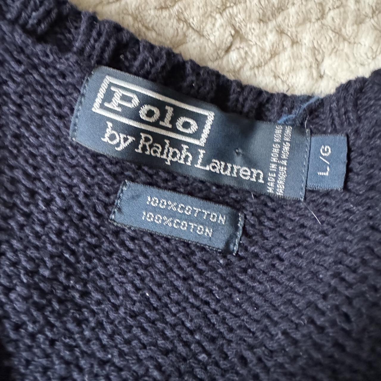 Ralph Lauren navy knit vest (L)