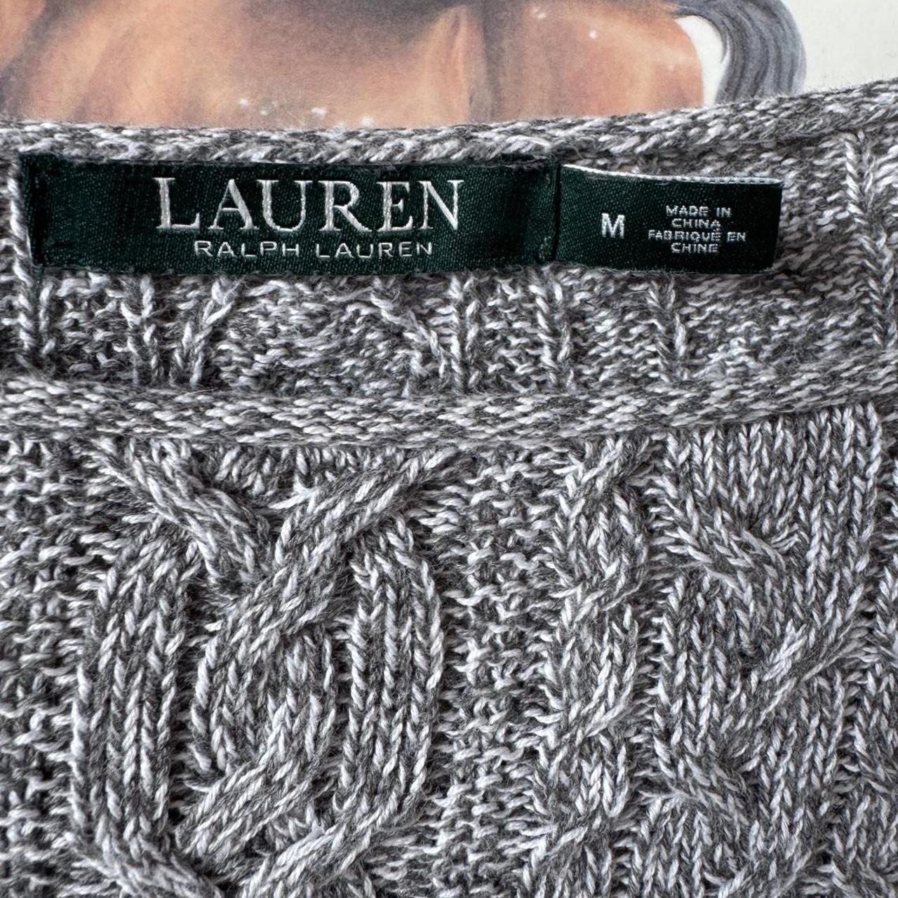 Grey cotton boatneck sweater (M)