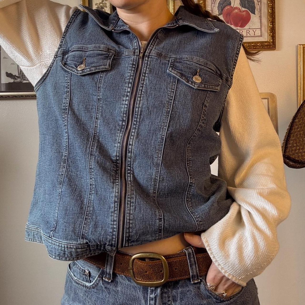 90s denim vest (L)