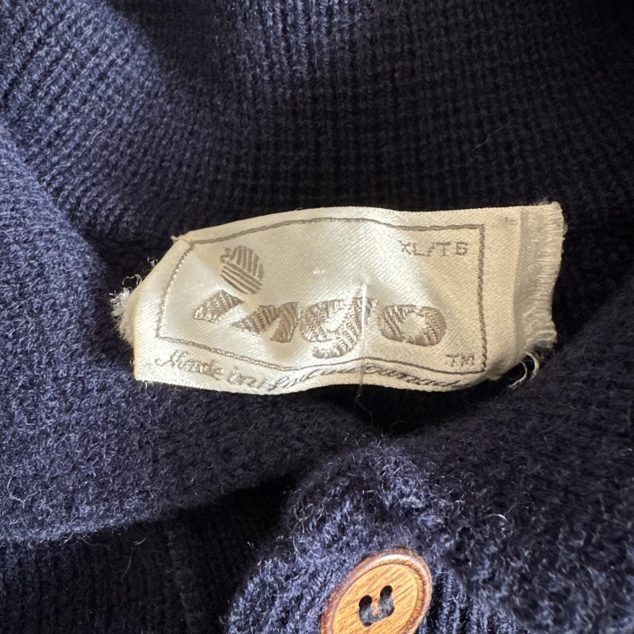 90s oversized navy knit sweater (XL)