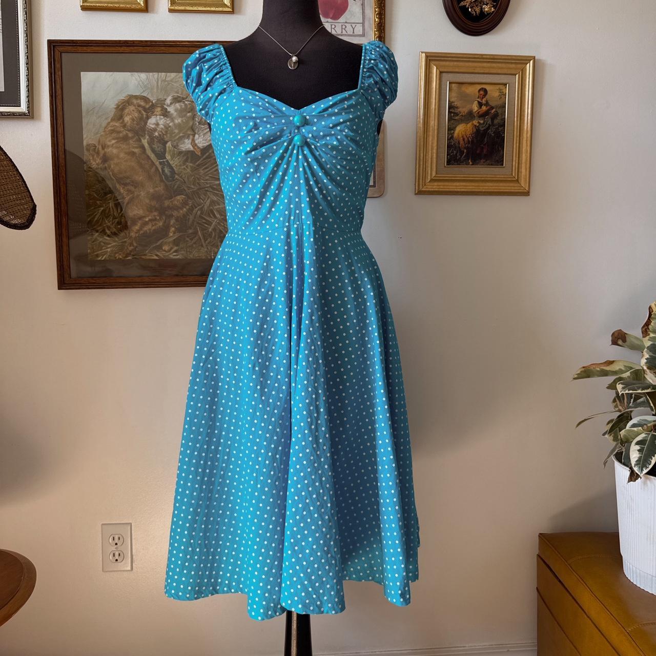 Vintage polka dot dress (M)
