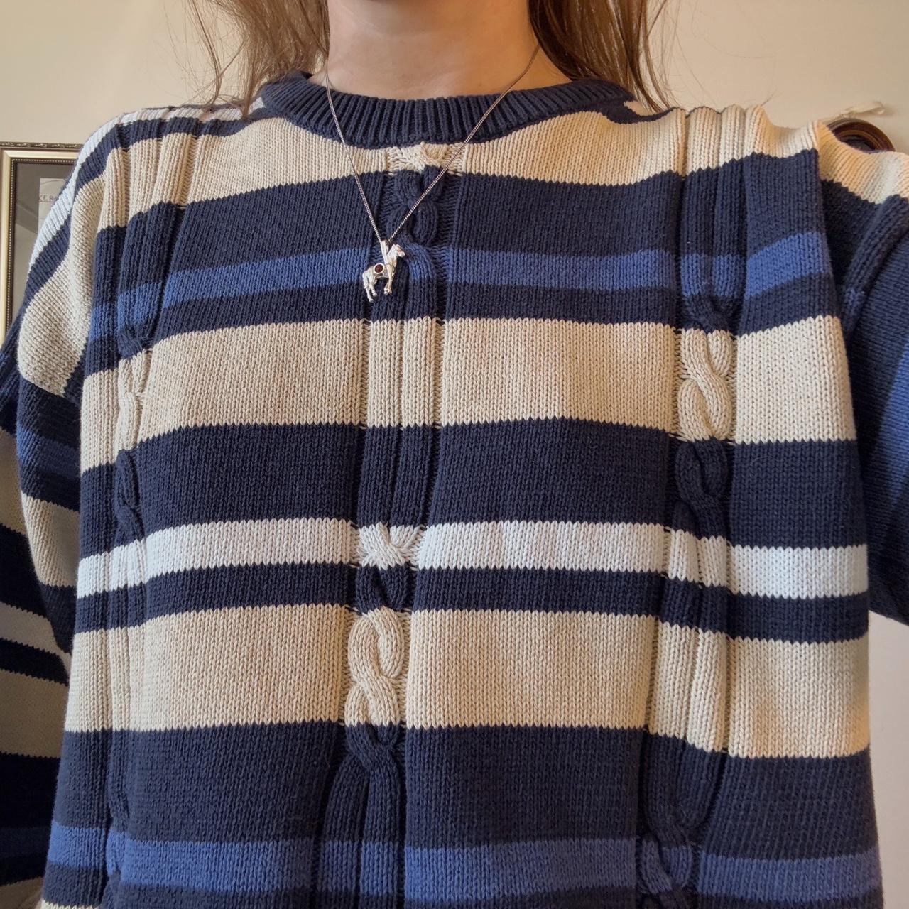 Vintage striped knit jumper (XL)
