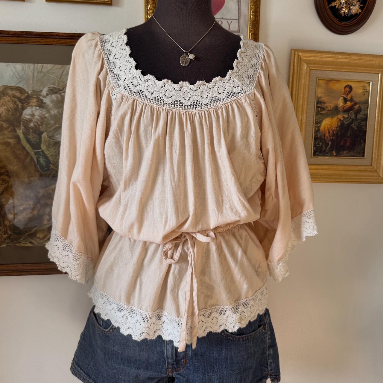 Blush boho princess blouse (M)