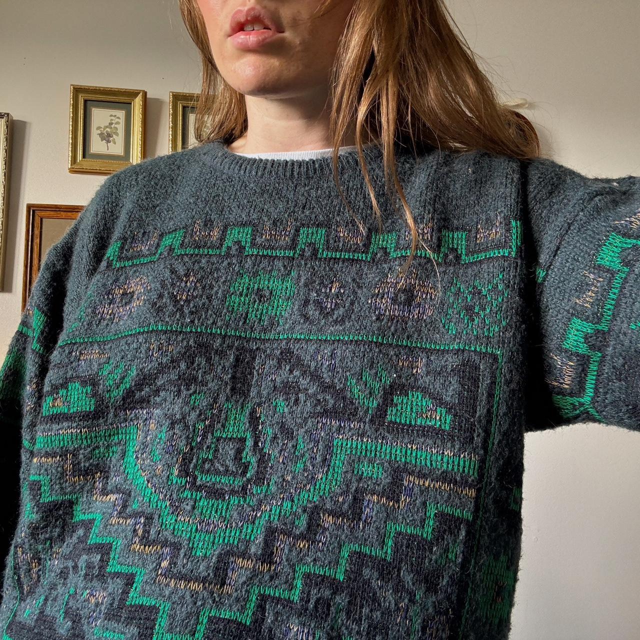Vintage cabin knit sweater (L)