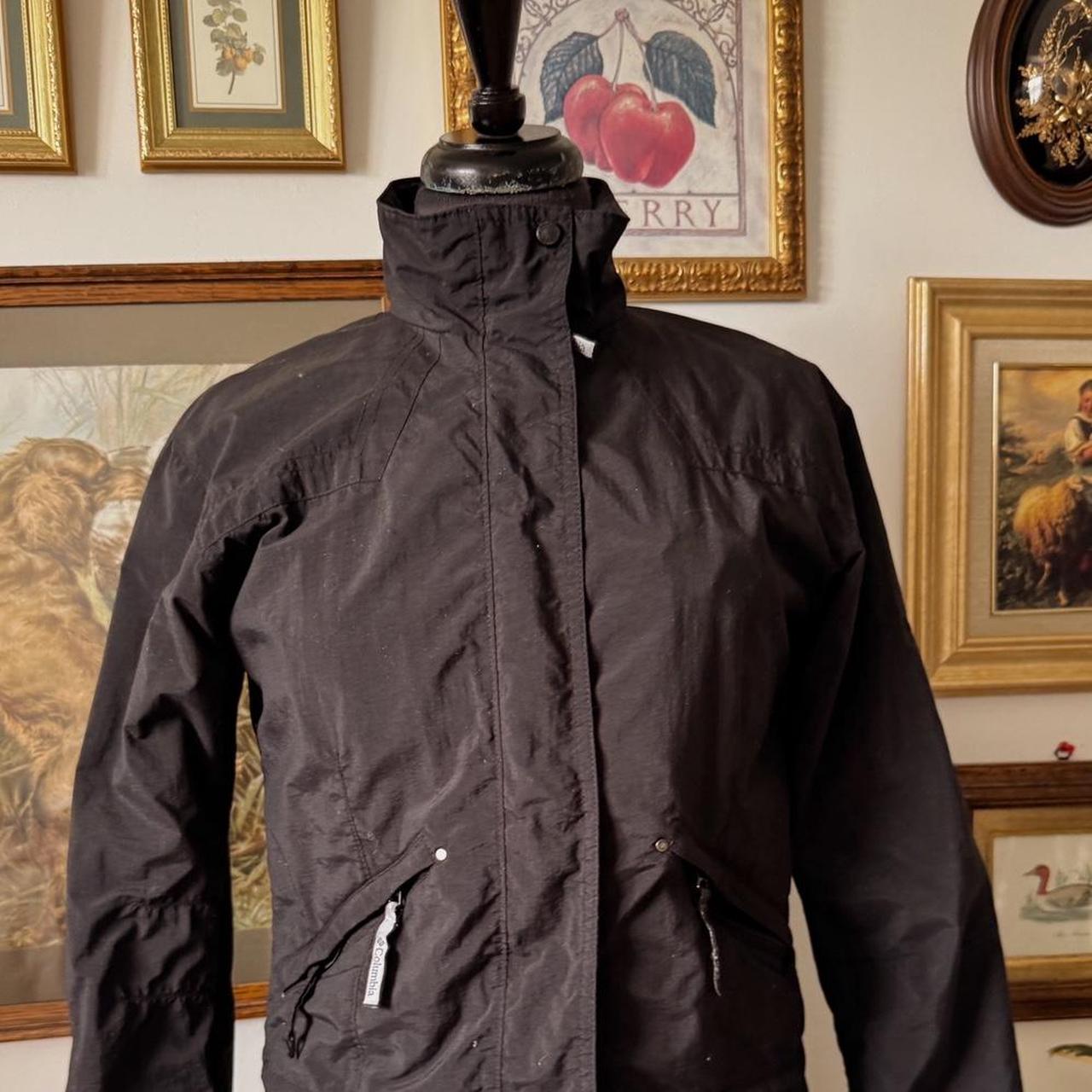 Black funnel neck jacket (S)