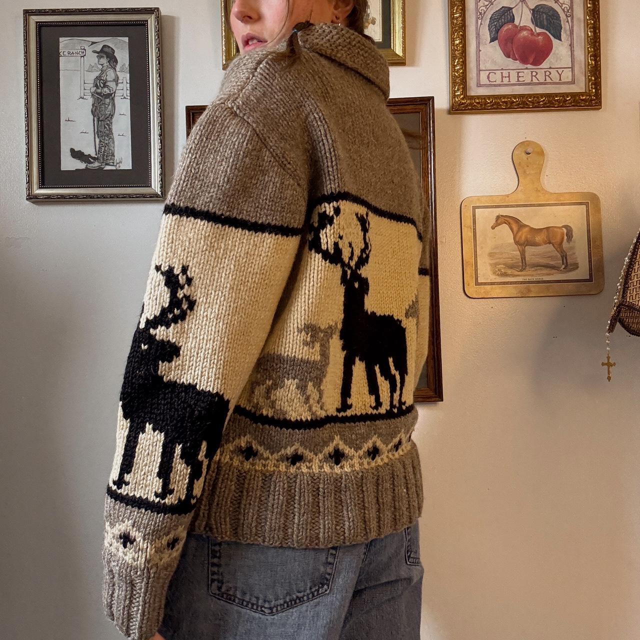 Vintage deer sweater (L)