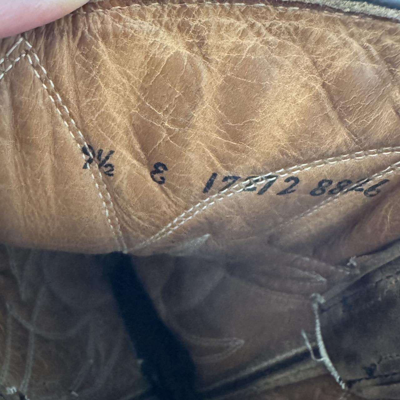 Brown suede leather cowboy boots (9.5)