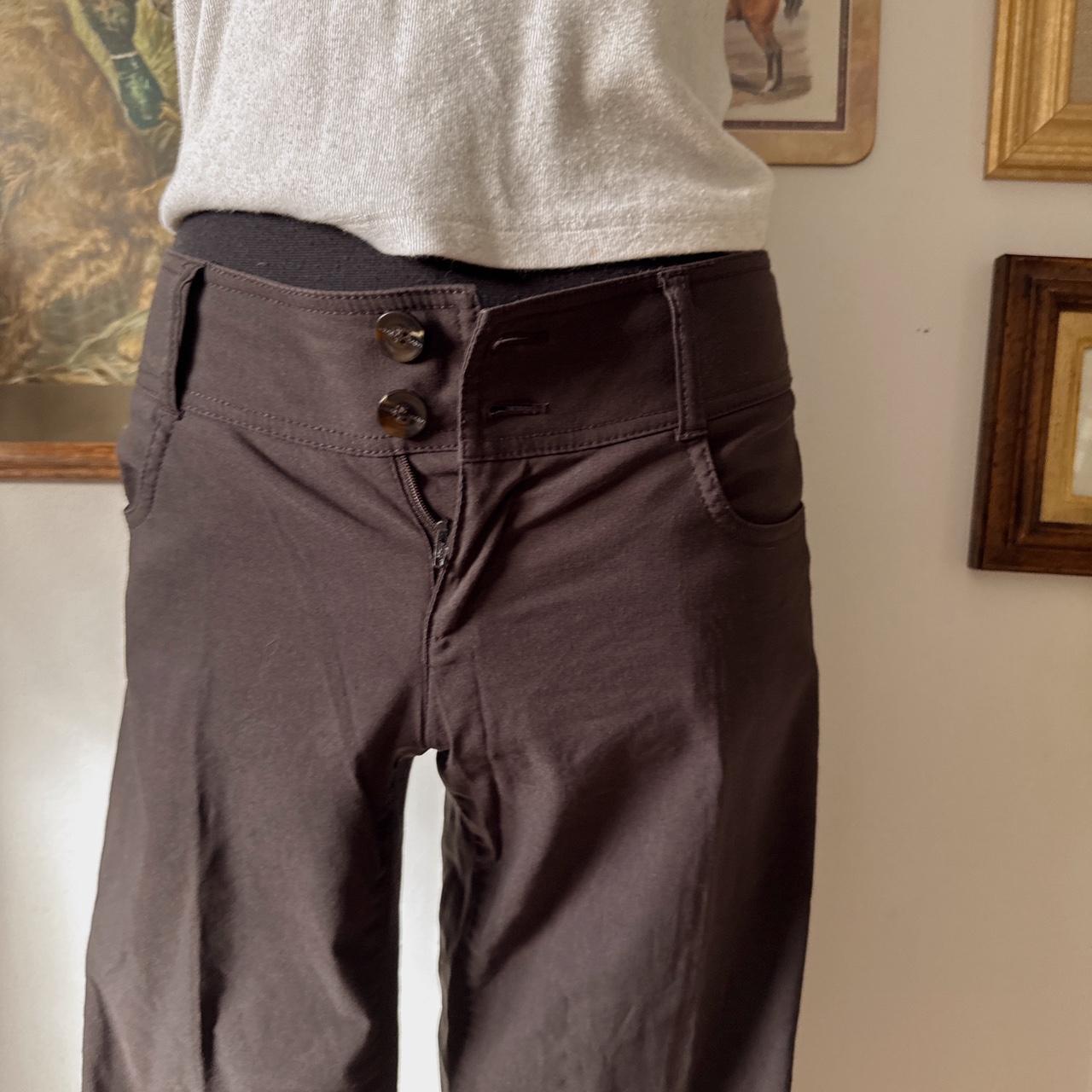 Low rise brown trousers (S)