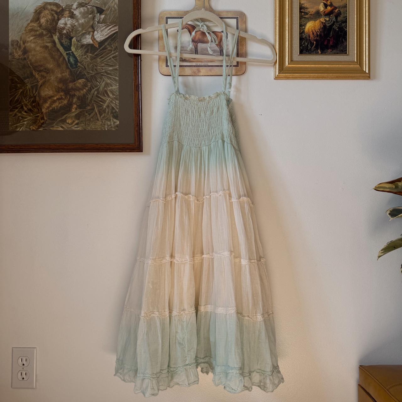 Ocean mist boho summer dress (S)