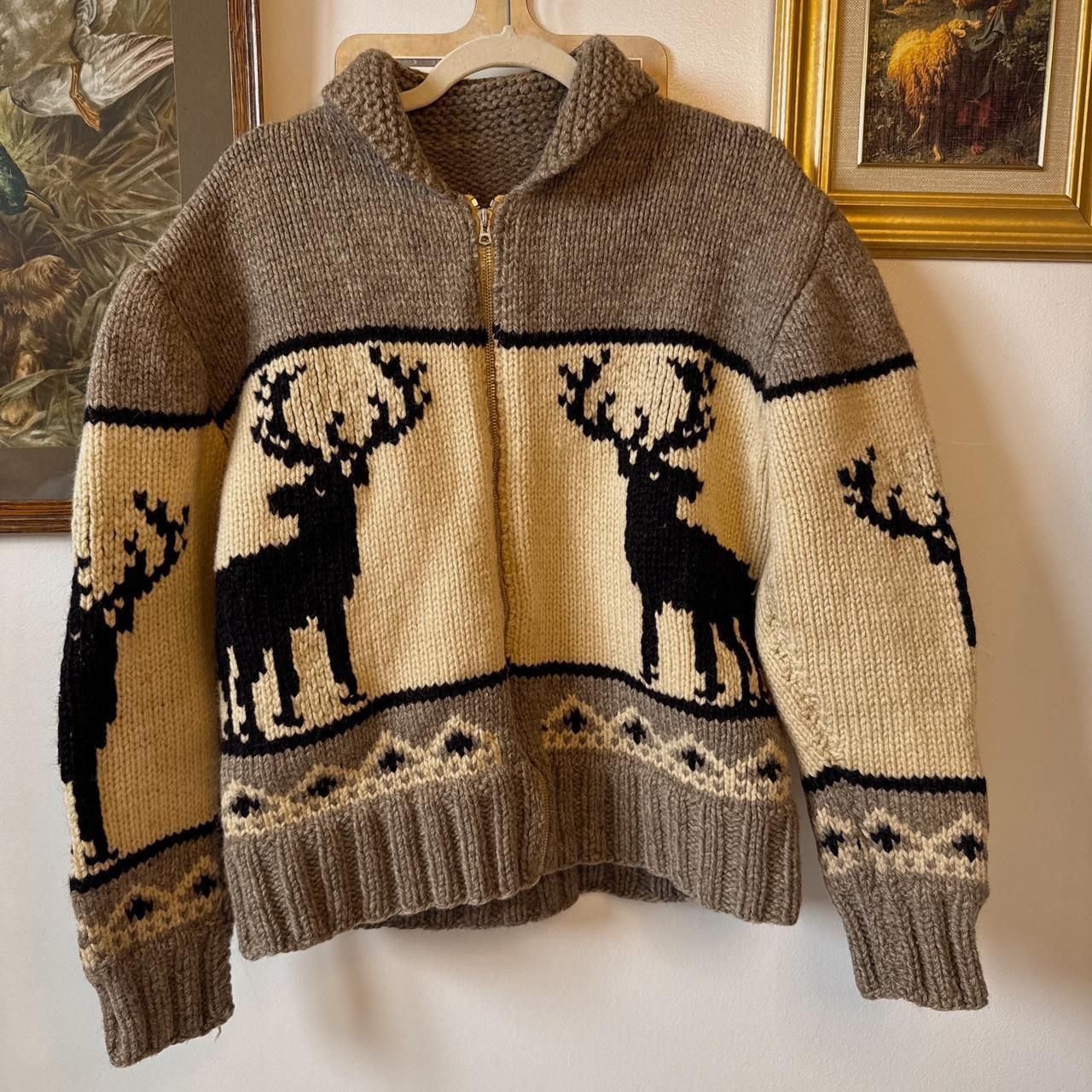 Vintage deer sweater (L)