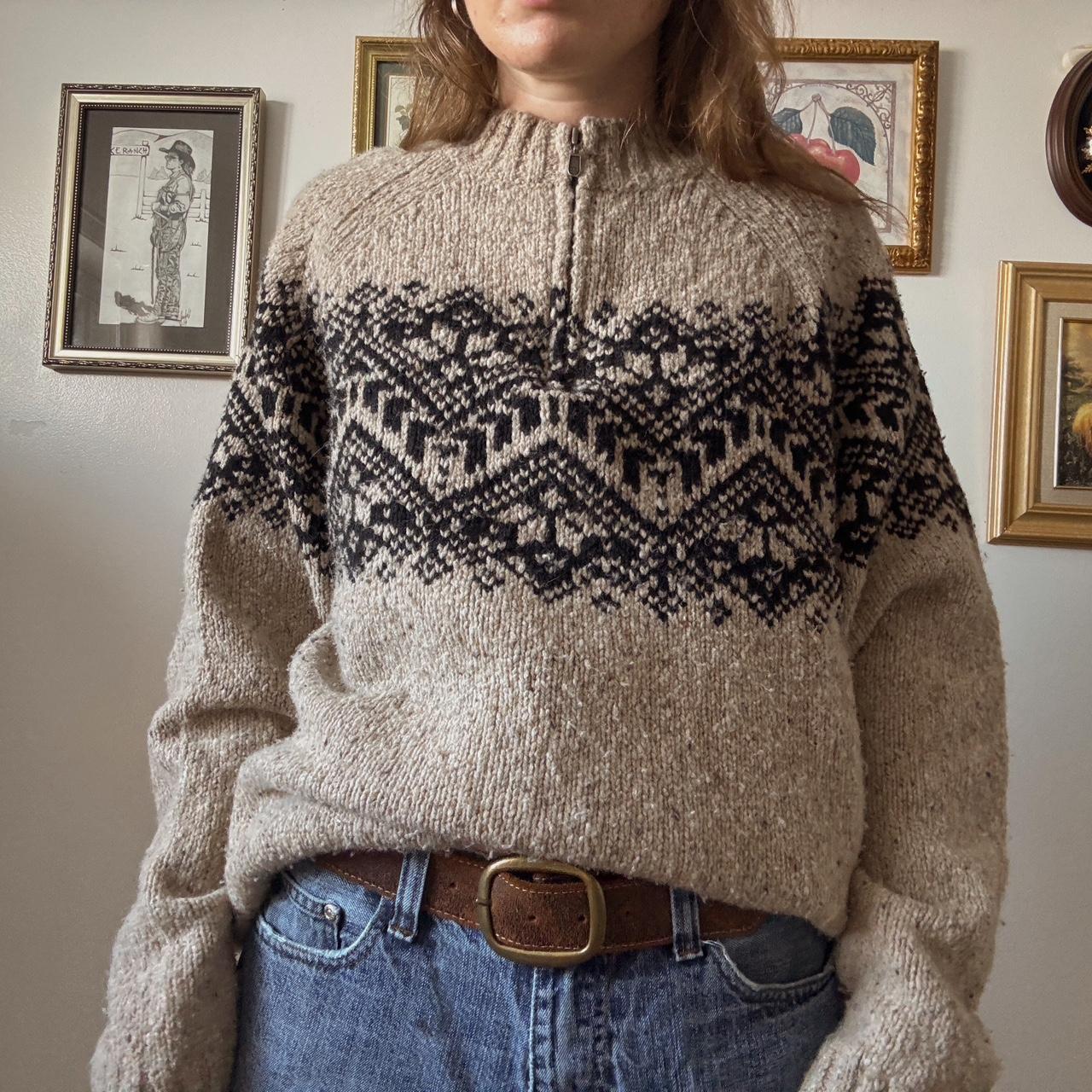 Cabincore quarter zip knit (XL)