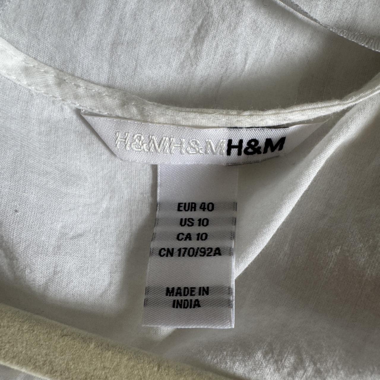 White babydoll cotton top (M)
