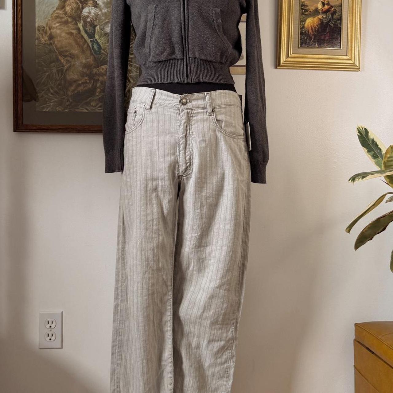 Soft grey linen pants (32")