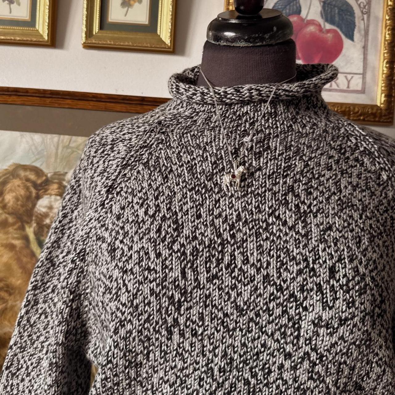 Roll neck cotton sweater (S)