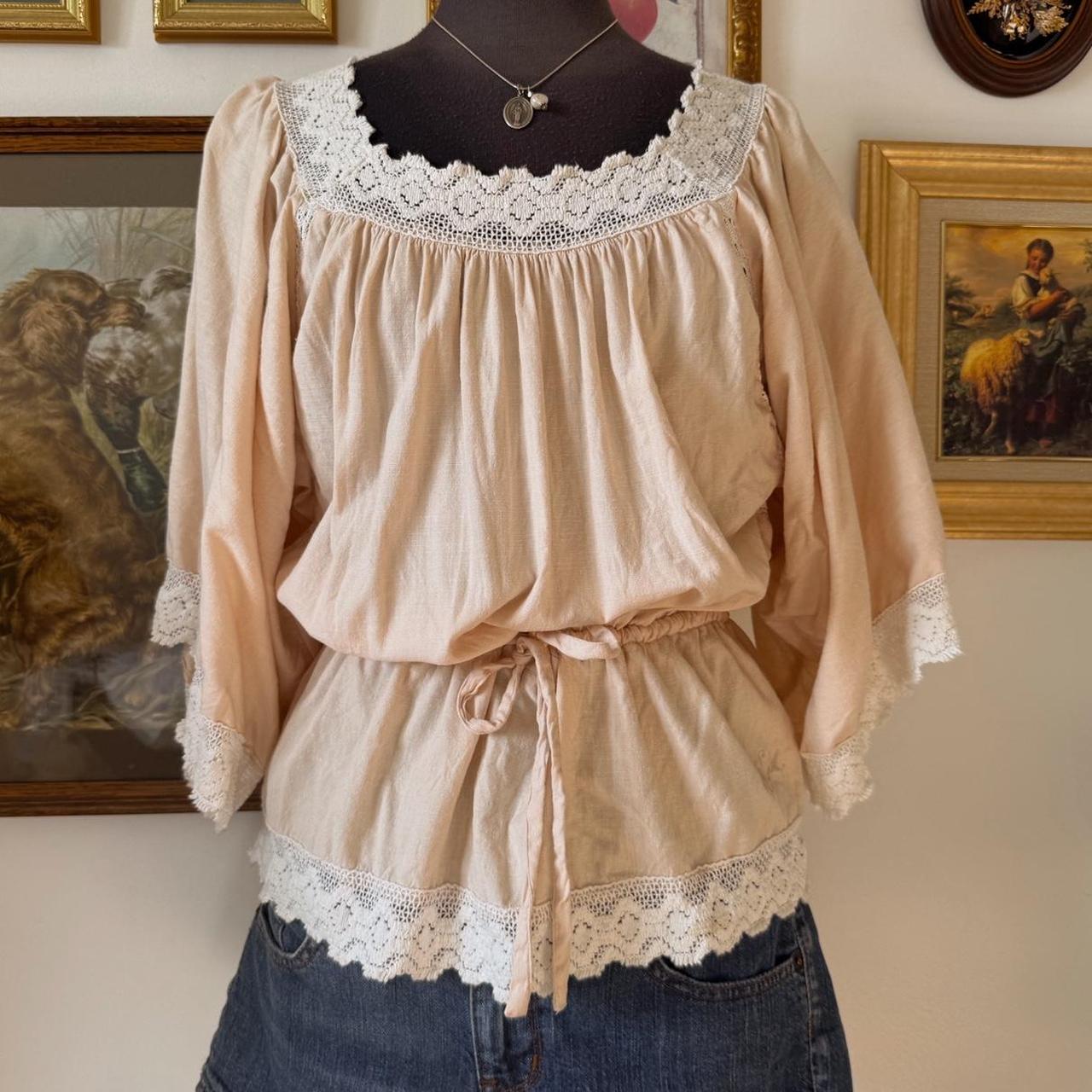 Blush boho princess blouse (M)